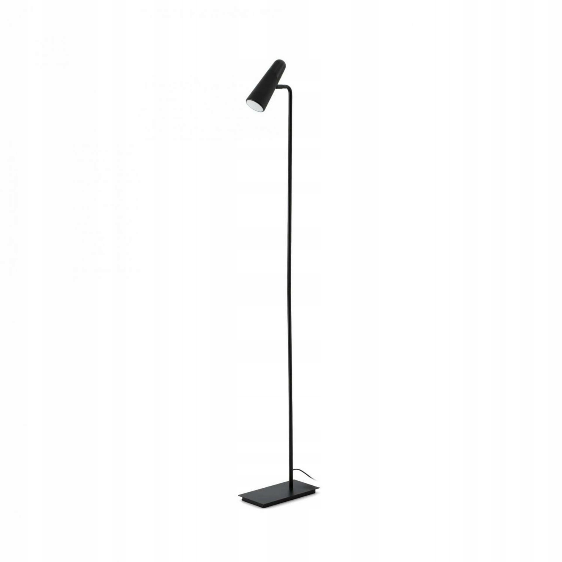 Stojacia Led lampa Faro Lao čierna, 4W, 400lm, otočná hlavica, moderný design