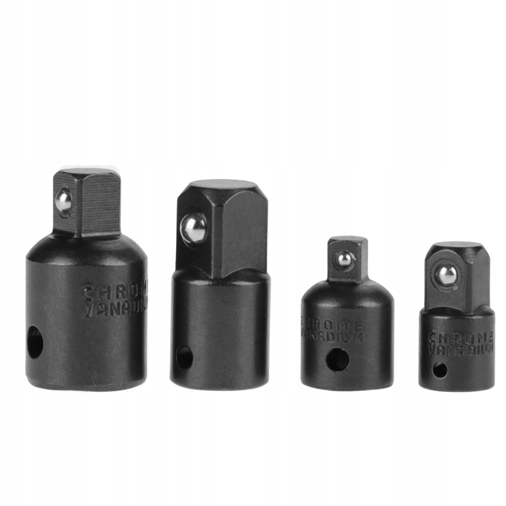 Adapter Redukcje Udarowe Klucz 1/2”-3/8“ 1/4"-3/8" 4 Szt Zestaw