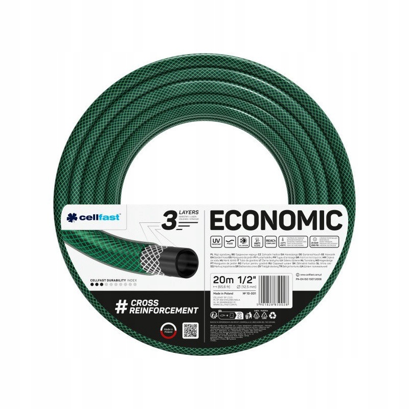 3-vrstvová záhradná hadica Economic 1" 50m