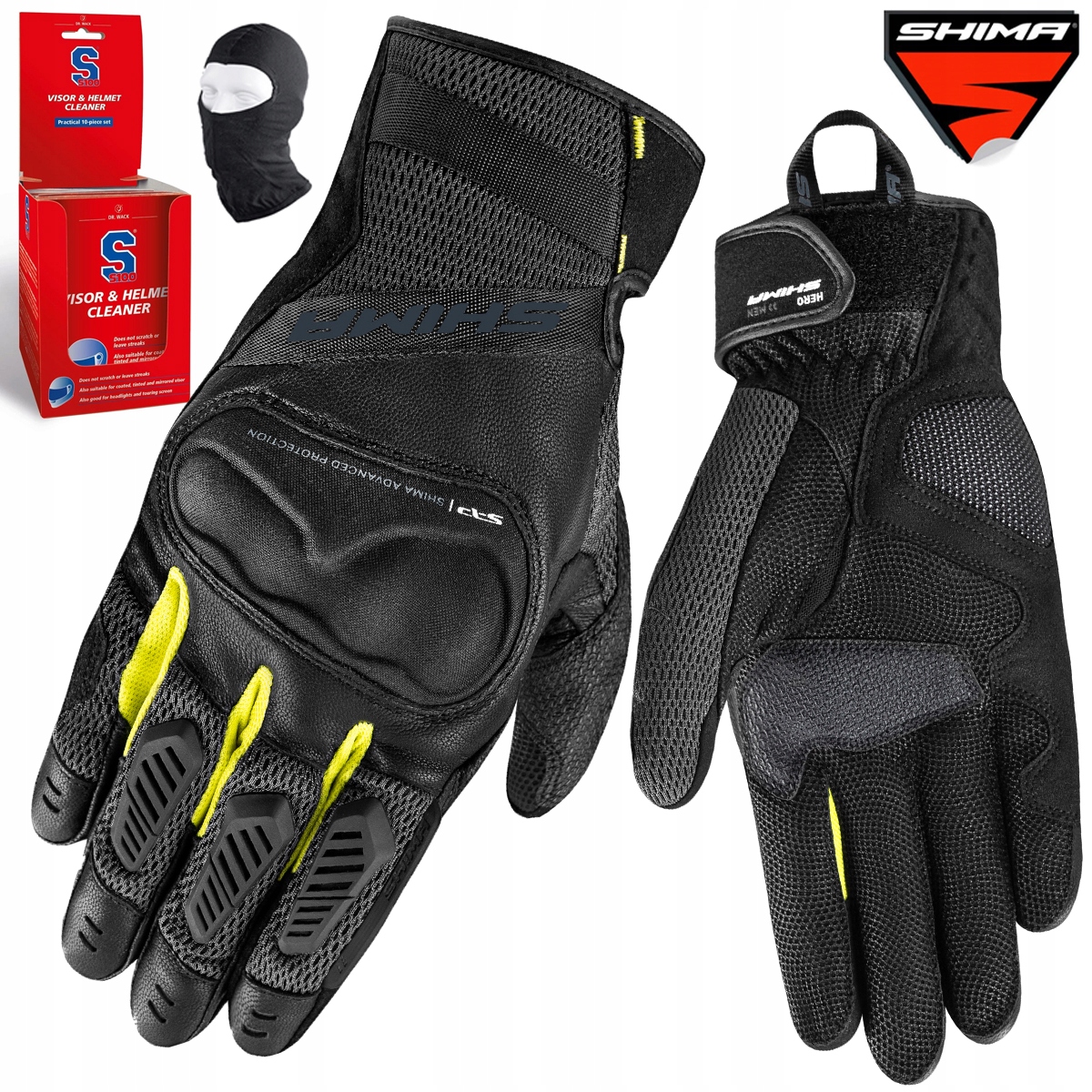 Pánske Moto Rukavice Shima Hero Krátke Kožené Darčeky L