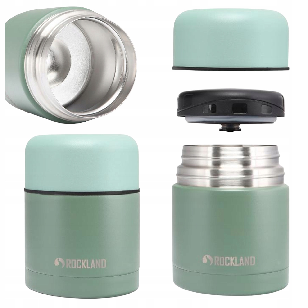 TERMOS OBIADOWY NA ŻYWNOŚĆ ZUPĘ DO SZKOŁY PRACY ROCKLAND COMET 500ML GREEN