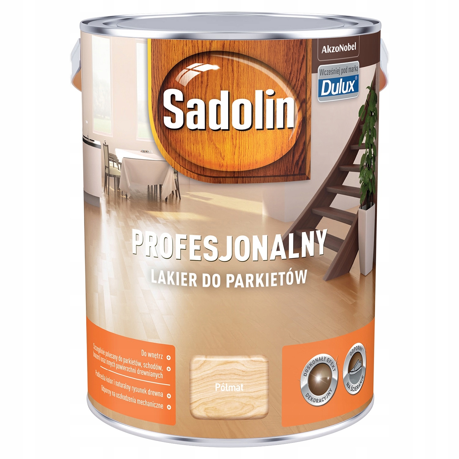 

Sadolin Profesjonalny Lakier Parkiet Półmat 5L