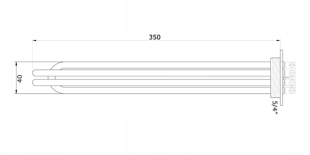Grzałka Gwarant do bojlera 3x1500W 4,5KW 5/4' Rodzaj grzałka