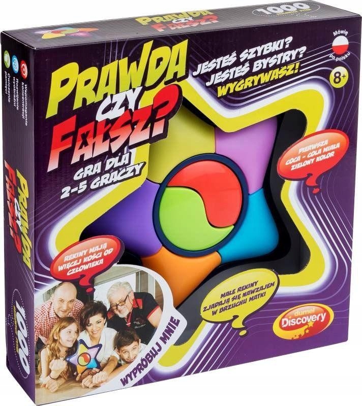 PRAWDA CZY FAŁSZ GRA TOWARZYSKA DUMEL DISCOVERY 8+
