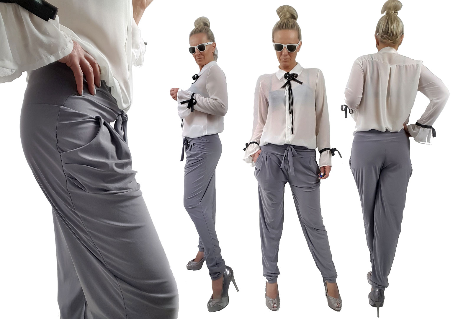 SPODNIE HAREMKI CYGARETKI BRYCZESY ALLADYNKI BAGGY