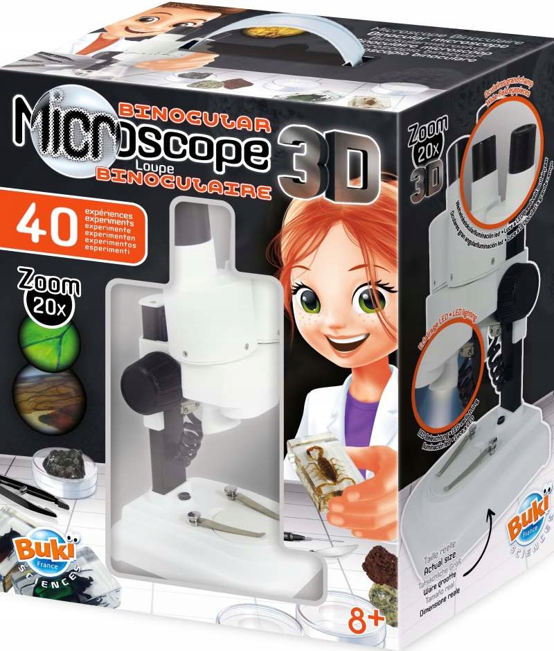 Mikroskop dla Dzieci 20 krotne powiększenie! Buki Stan opakowania oryginalne