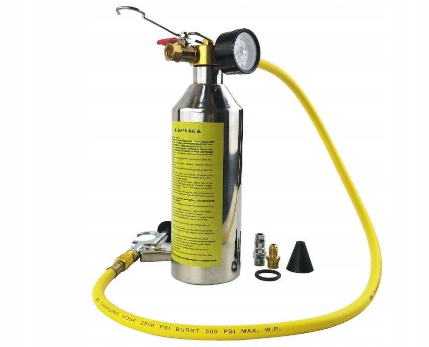 Cylindr s kuželovou pistolí pro oplachování klimatizace