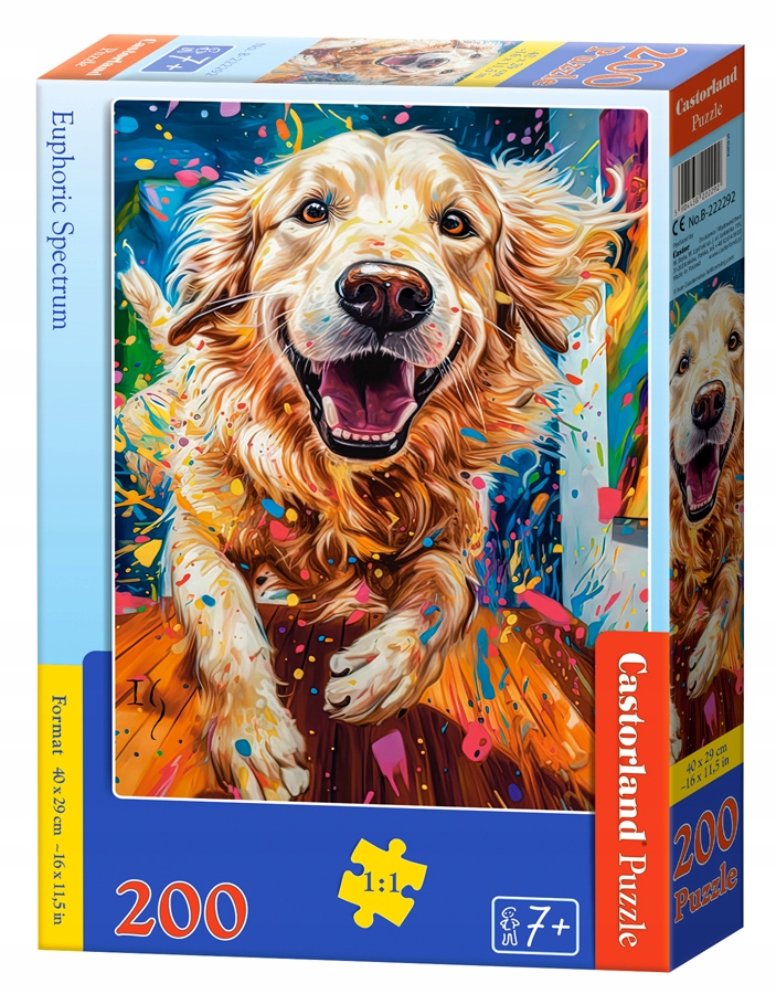 Puzzle 200el. Golden Retriver euforia