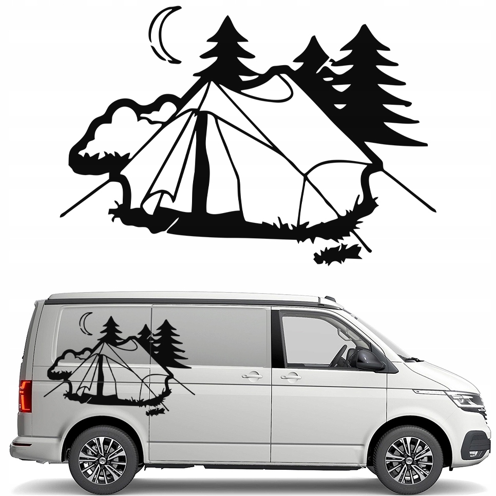 Nalepka Grafika na karavan Les Stan Biwak 90x130