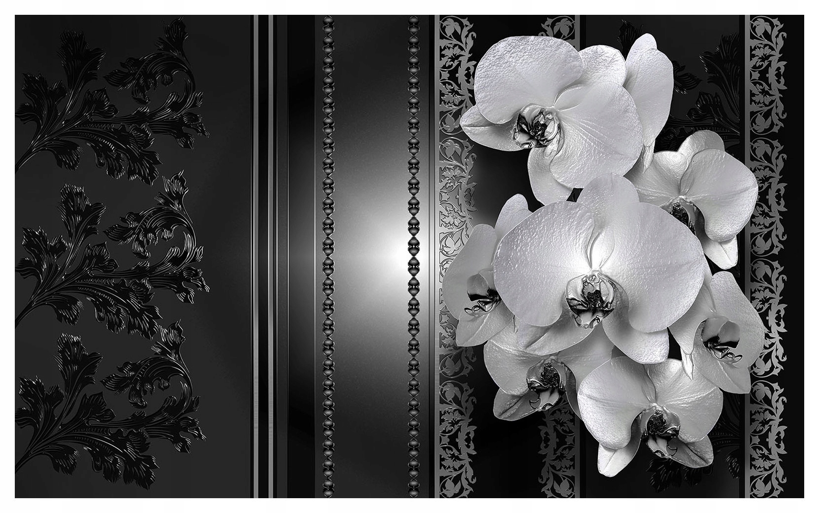 Fototapeta Orchidea pruhy kvety do spálne obývačky 254x184 vinylová lepidlo