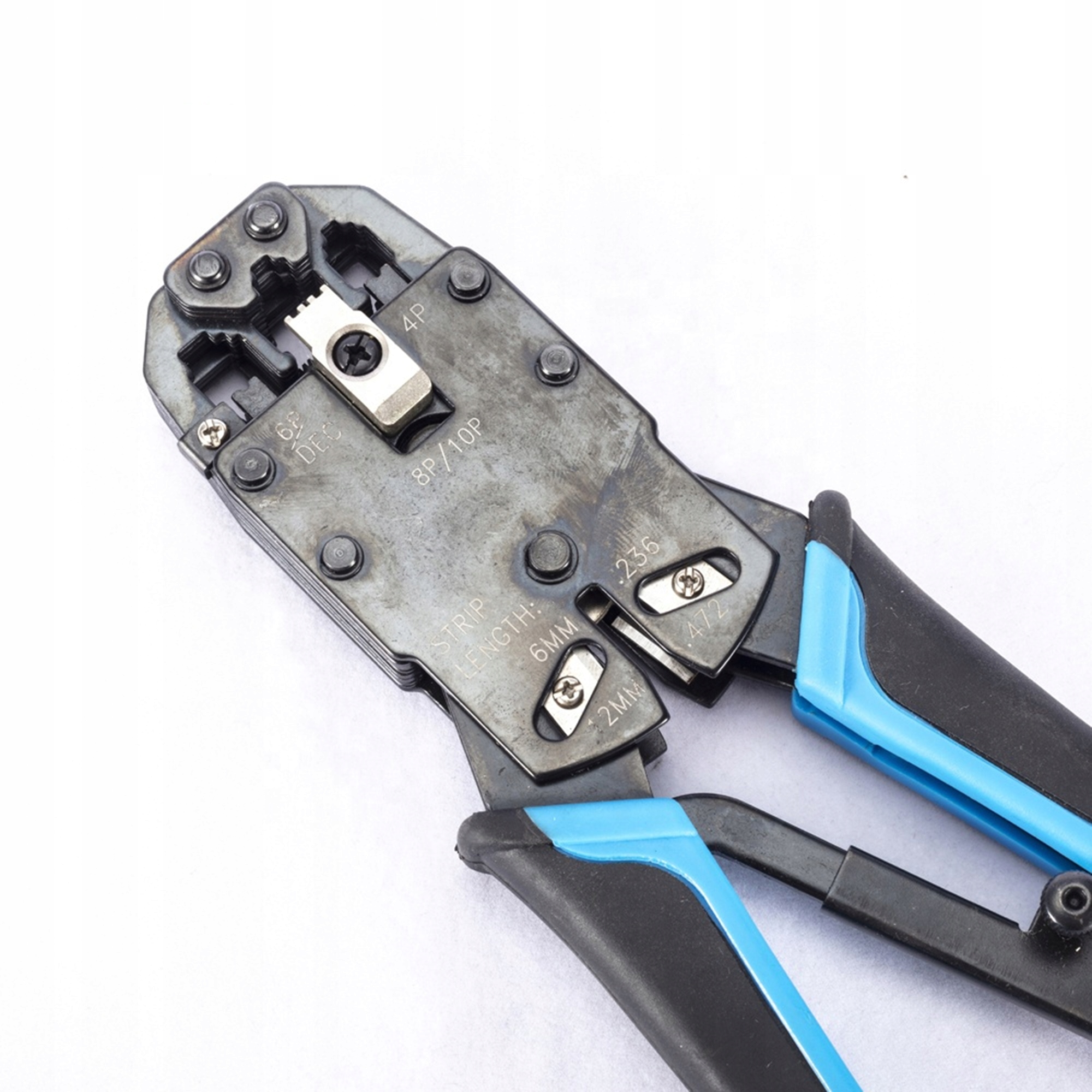 Zaciskarka wtyków RJ-45 4P/6P/8P RJ-12 RJ11 ściągacz izolacji Kod producenta ikk