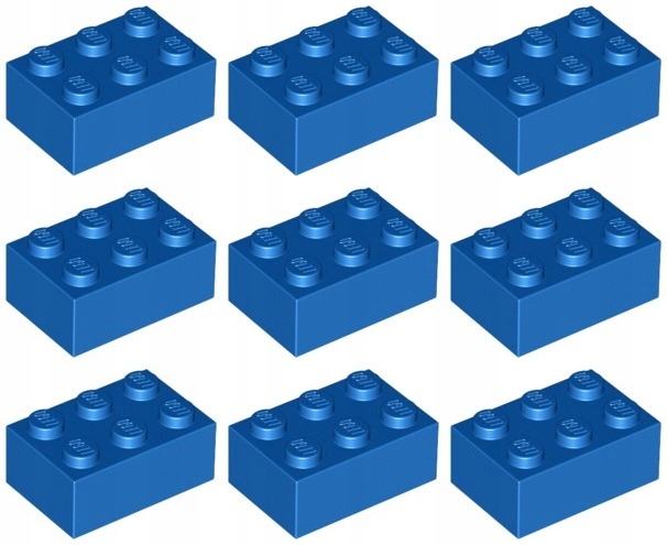

Lego 3002 Klocek 2x3 niebieski (18g) 9 szt.