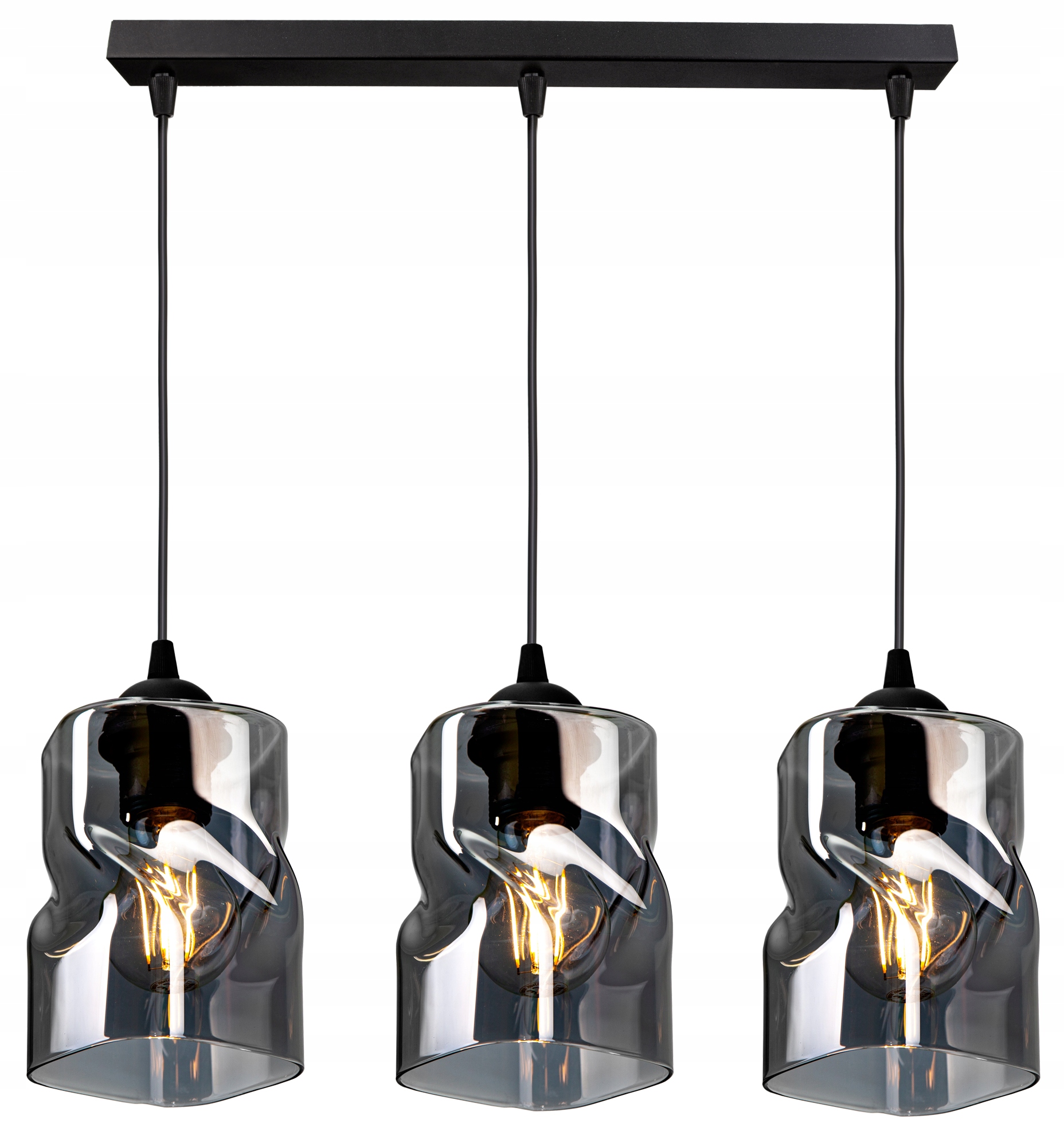 

Szklana Lampa Wisząca Sufitowa Żyrandol Plafon Led
