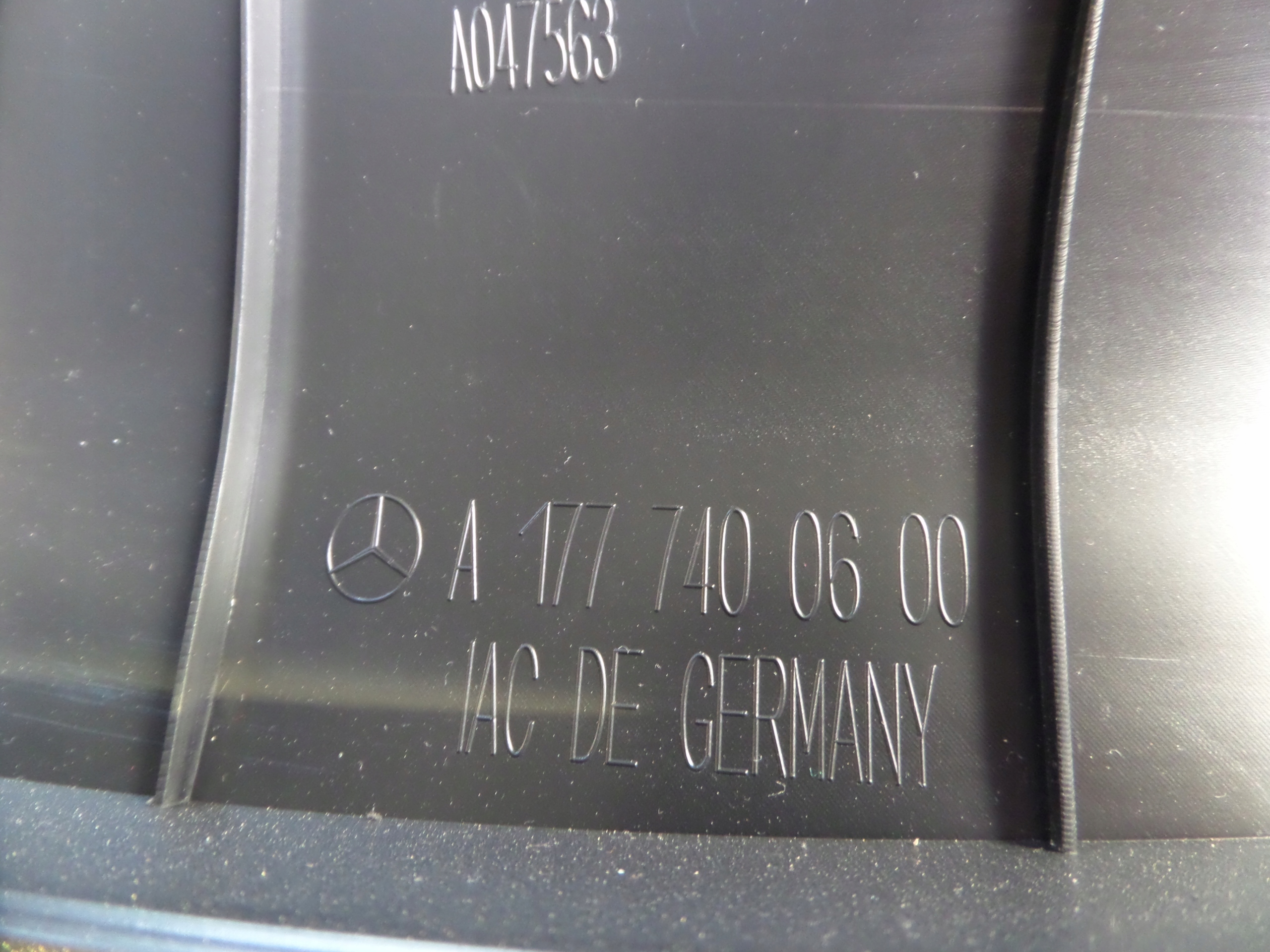 MERCEDES W177 cover bonnet boot A1777400500