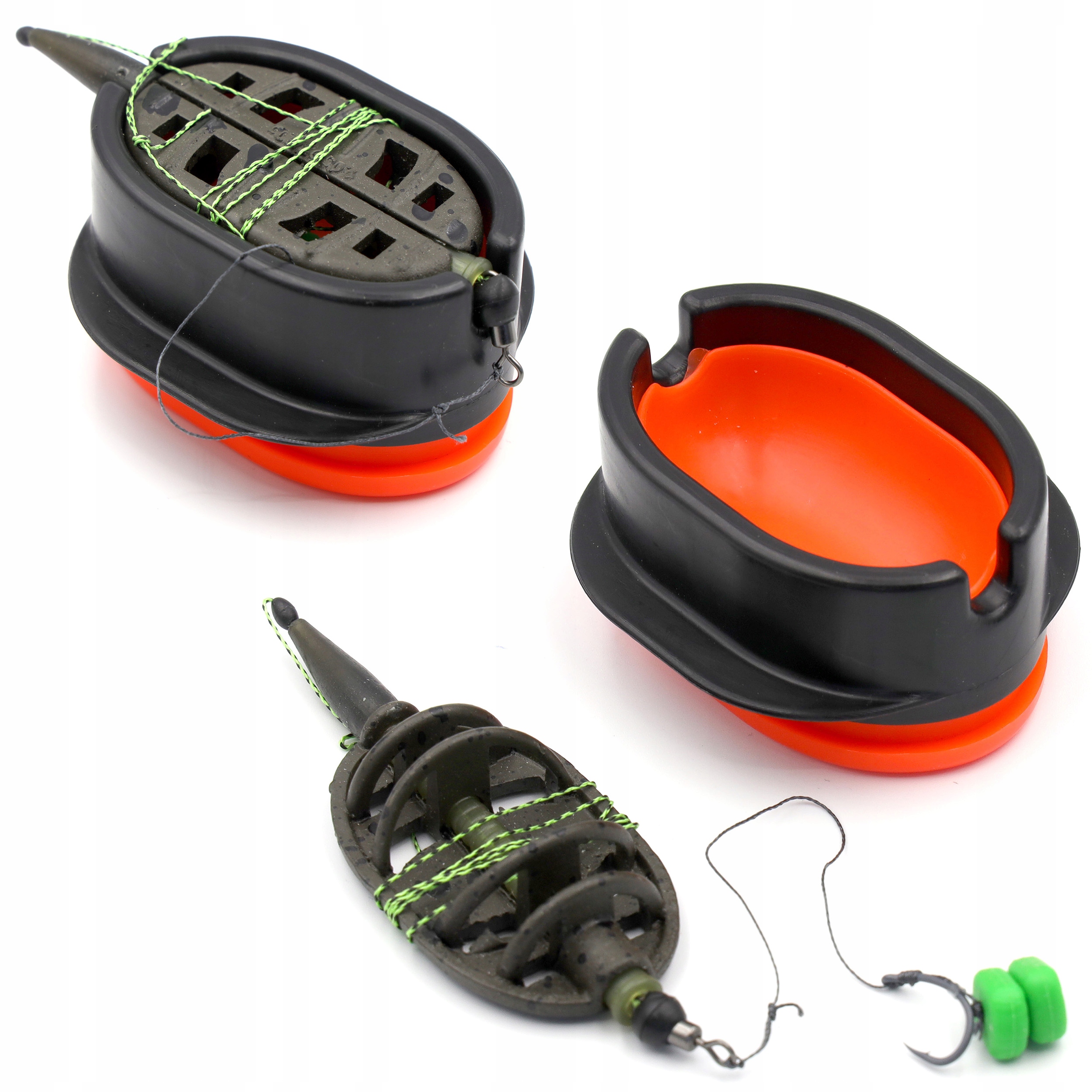 zestaw Forma Wyciskana uzbrojony gotowy Koszyk Method Feeder 40g