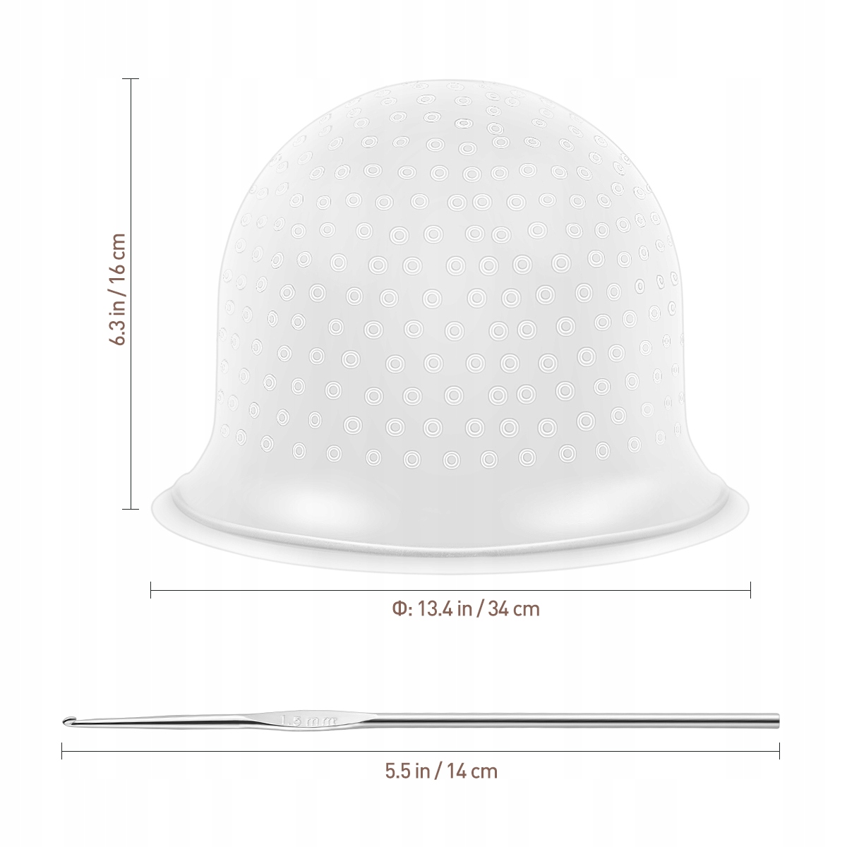 KOLORYZACJA WŁOSÓW CAPKA SILIKONOWA ROZŚWIETLACZ Rodzaj zestaw