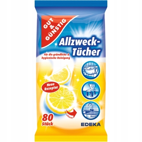

Chusteczki antybakteryjne G&g AllzweckTucher80