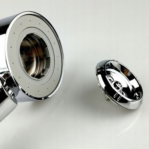 SŁUCHAWKA PRYSZNICOWA Z TURBINĄ WENTYLATOREM FILTR Linia oszczędna z dozownikiem