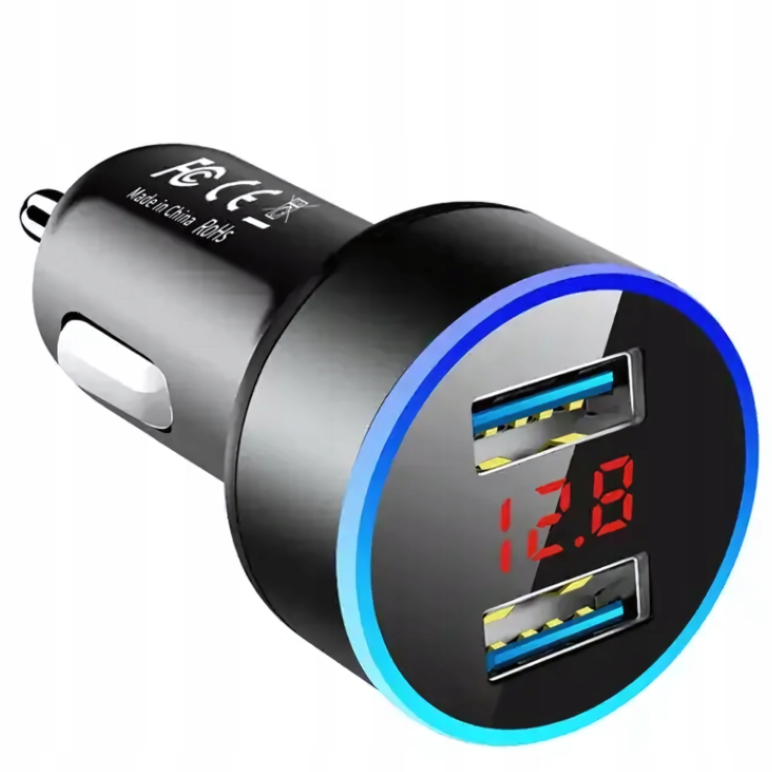 Tester akumulatora z ładowarką samochodową USB i woltomierzem