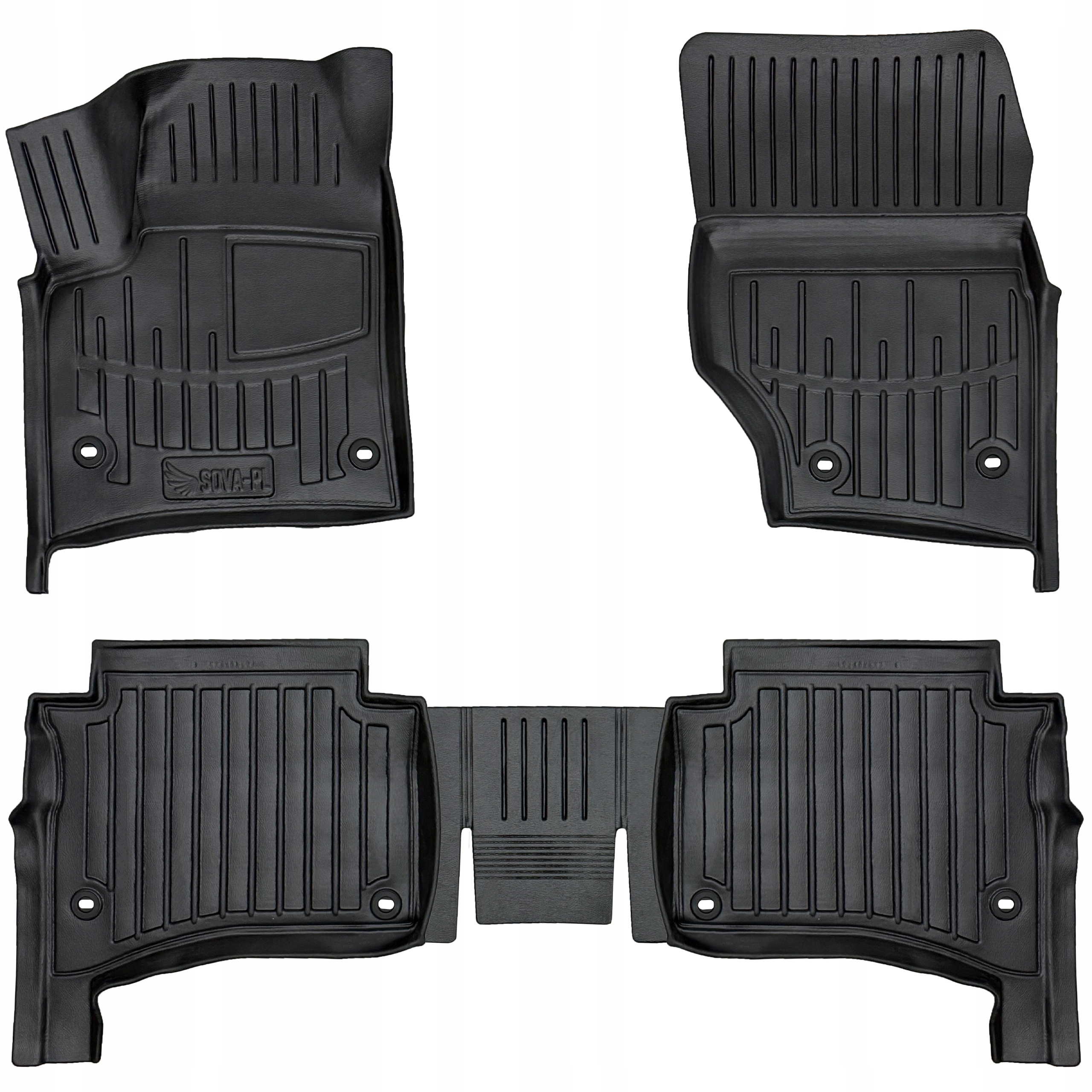 Dywaniki gumowe samochodowe Volkswagen Touareg I 7L (2002-2010)