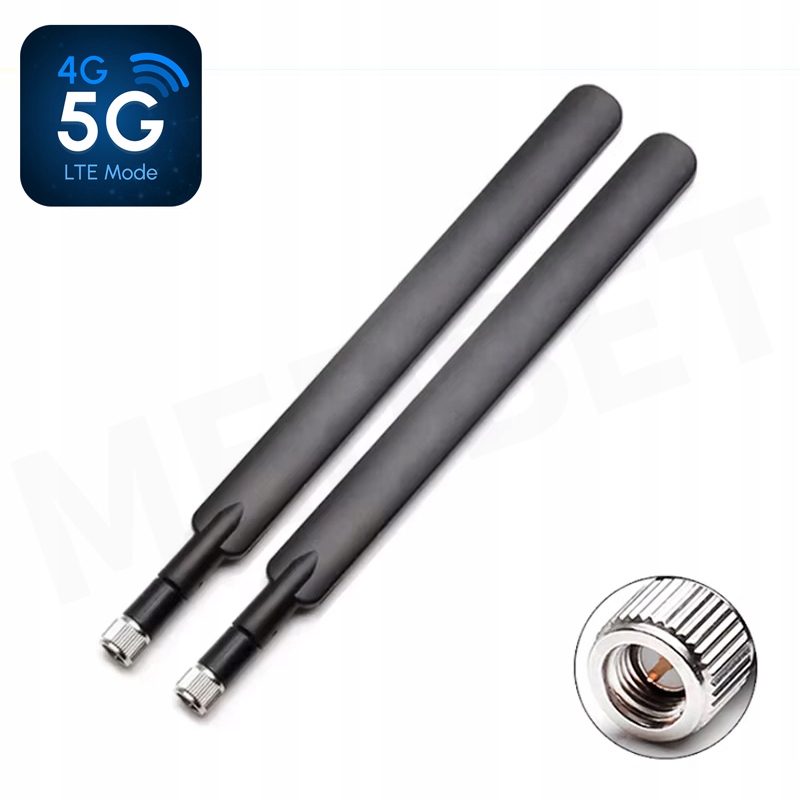 2 x MOCNE ANTENY LTE 3G 4G 5G Wi-Fi 12 dBi WTYK SMA DO MODEMÓW ROUTERÓW