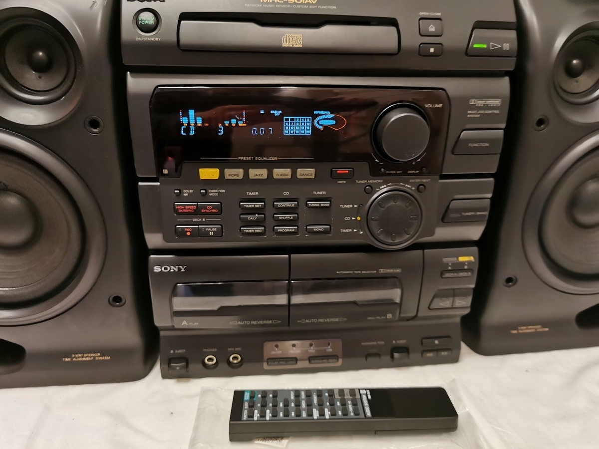 WIEŻA SONY MHC-901AV+KOLUMNY+PILOT SPRAWNA Radio AM FM