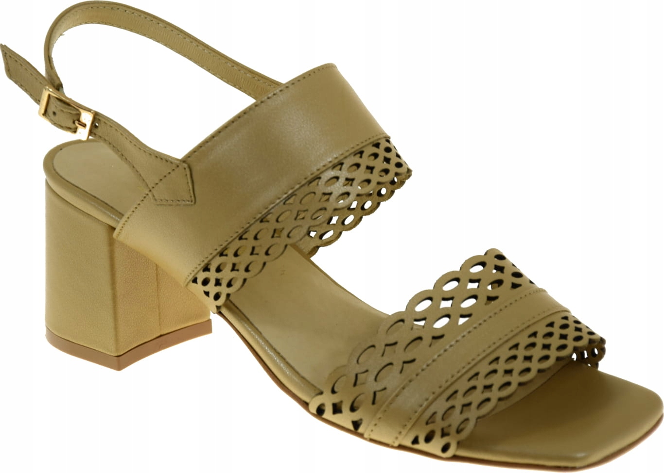 Elegantní Dámské Sandály Korda 2465/5 Přírodní Kůže Béžová VEL.39