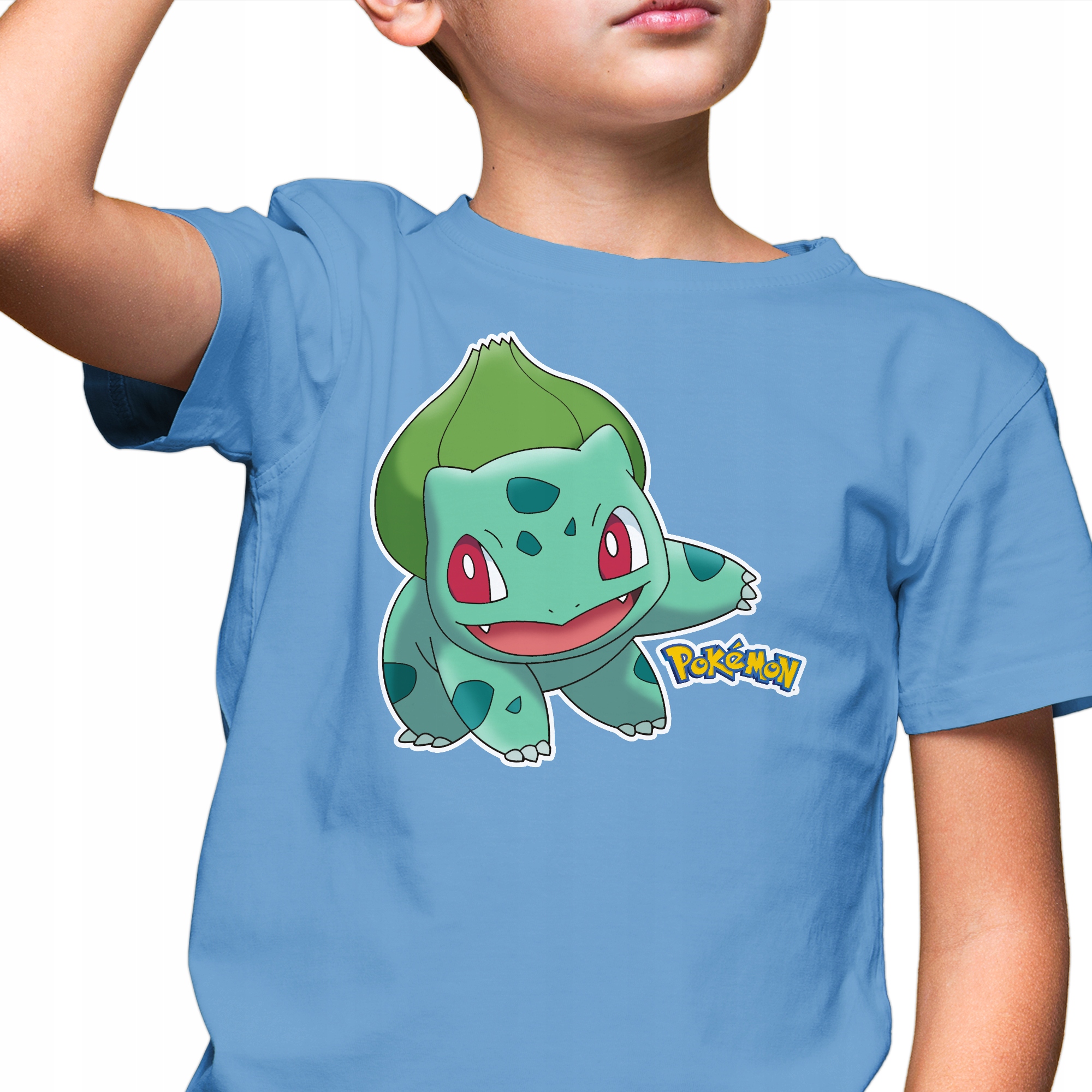 

Koszulka Dziecięca 110-116 Pikachu Błękitna