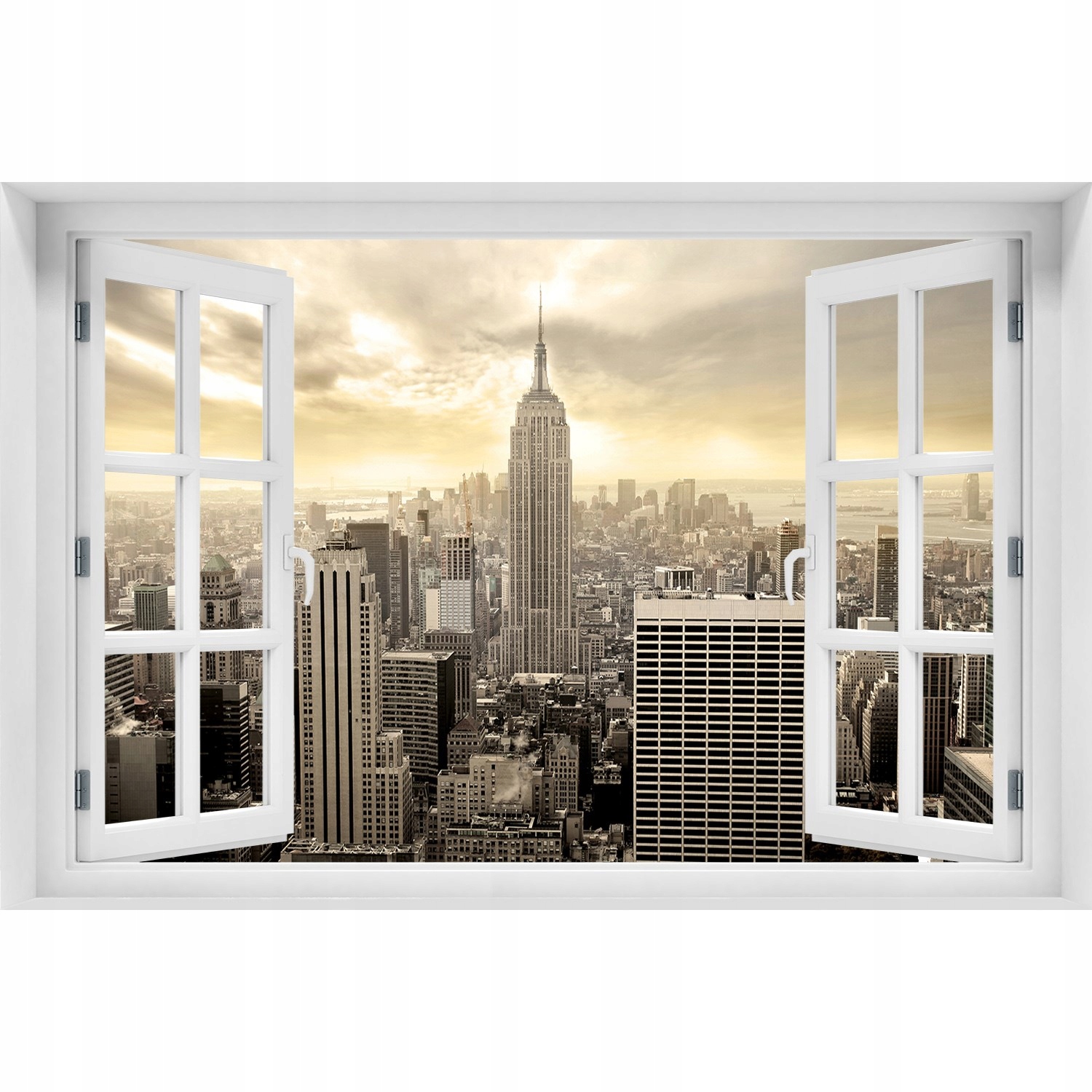 

Naklejka na ścianę 3D Okno Manhattan Nowy Jork