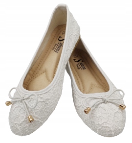 

Buty komunijne baleriny dziewczęce białe 35