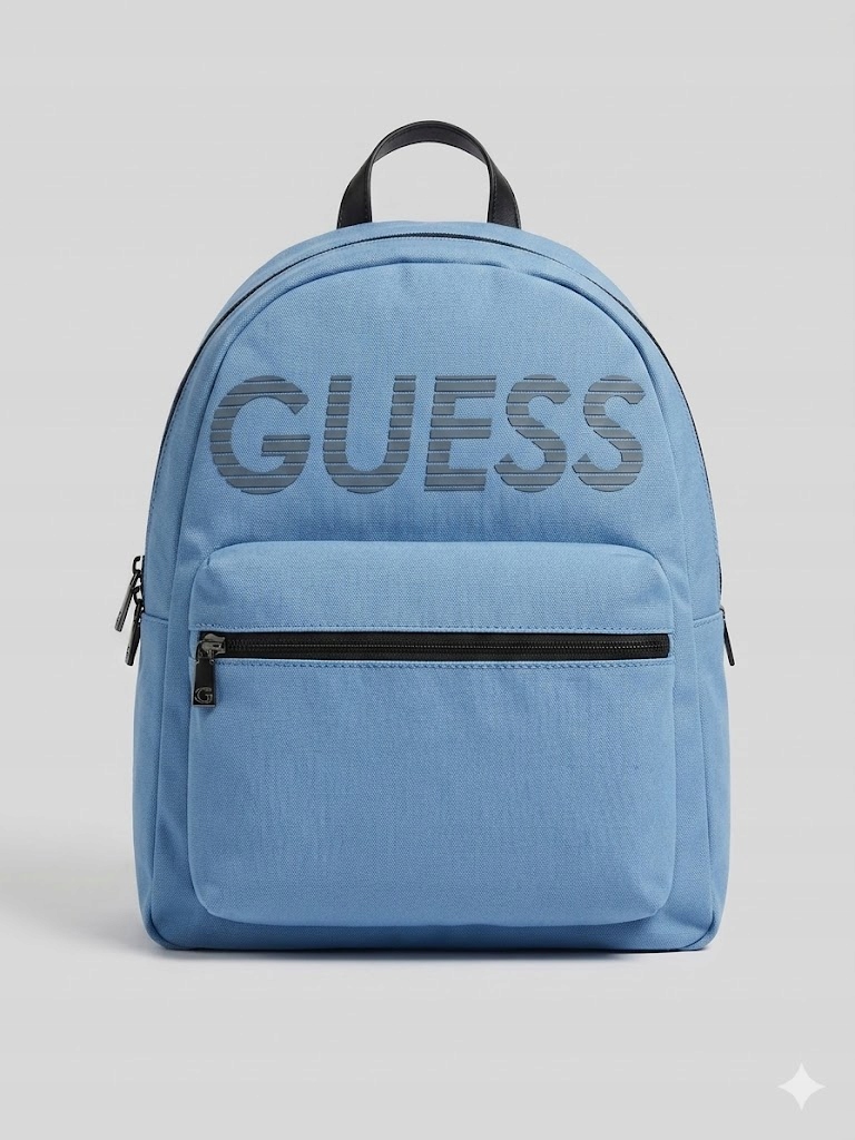 Guess Modrý Batoh S Velkou Kapsou A Logem 38x12x30 G_a