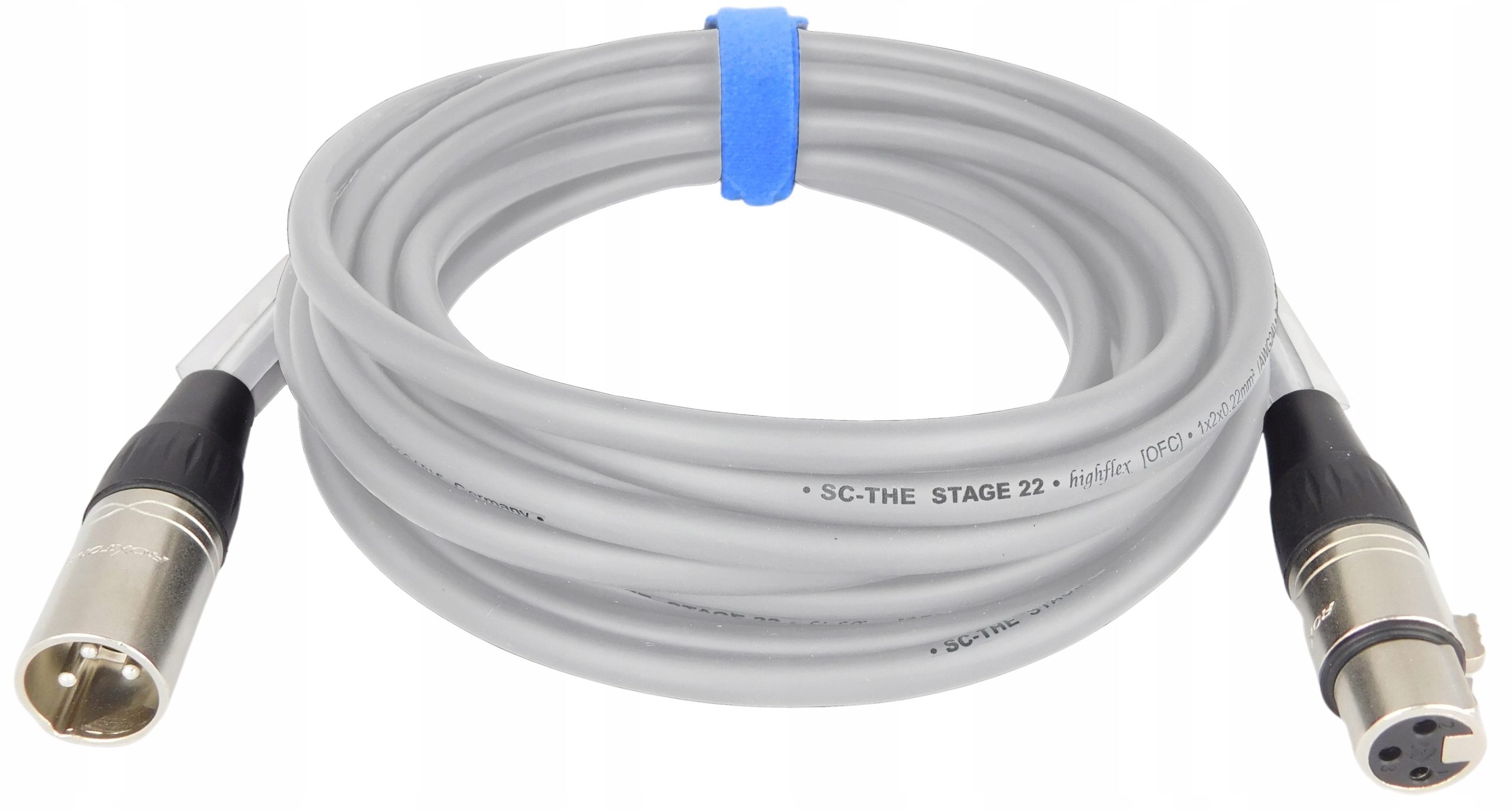 Kabel Sommer Stage Szary Kabel Mikrofonowy Xlr 5m