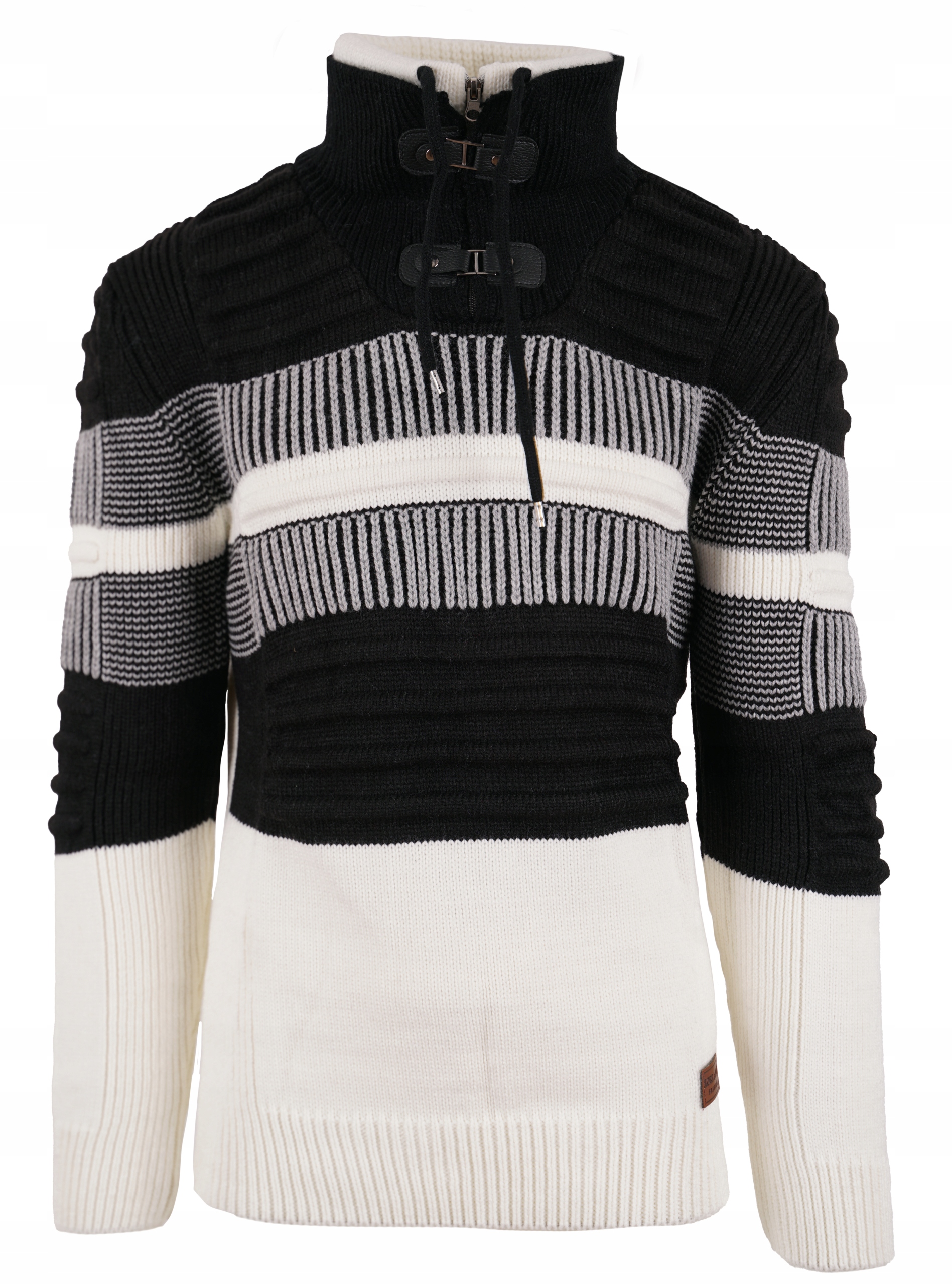 SWETER WEŁNIANY GRUBY MĘSKI CIEPŁY GOLF STÓJKA 3XL Marka inna