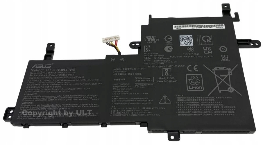 100% Oryginał bateria C31N1842 B31N1842 akumulator Asus kod Qr Gw. 12 m