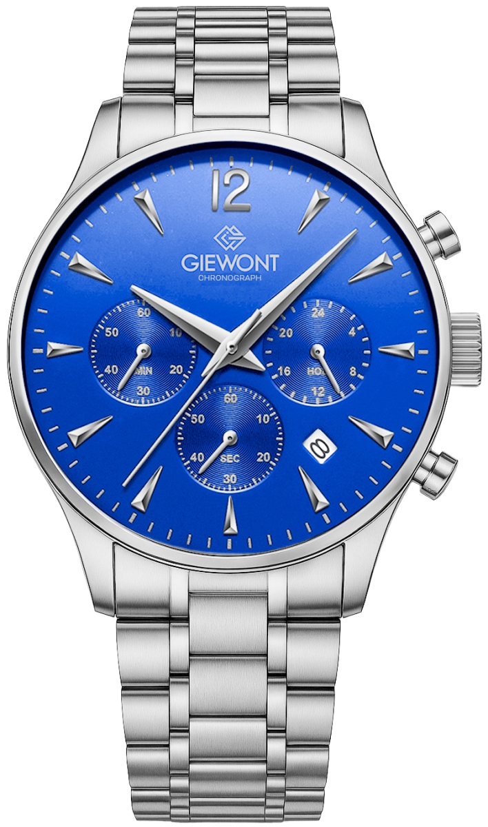 Pánské Hodinky Giewont Chronograph Sapphire Stříbrno-modré GW6310-B3