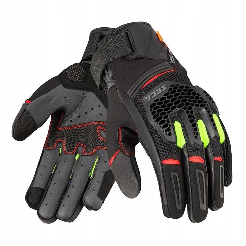 Rukavice Seca Gravel Black/red/fluo Yellow červená žltá Darčeky