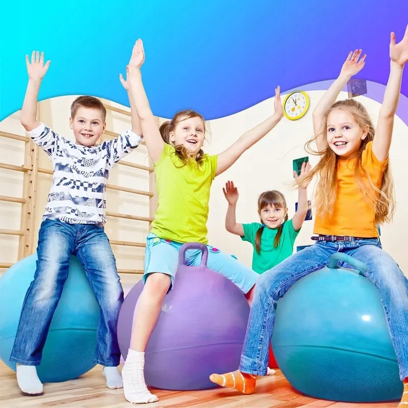 Piłka do Skakania Skoczek Rozbudowa Mięśni i Rozładowanie Energii Różowa EAN (GTIN) 5906090201721