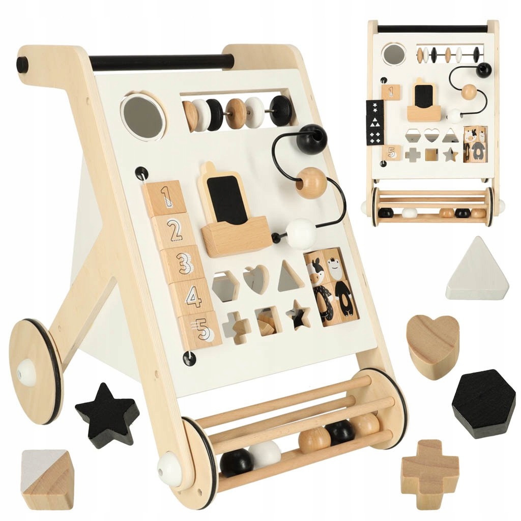 Pchacz chodzik drewniany tablica manipulacyjna sorter