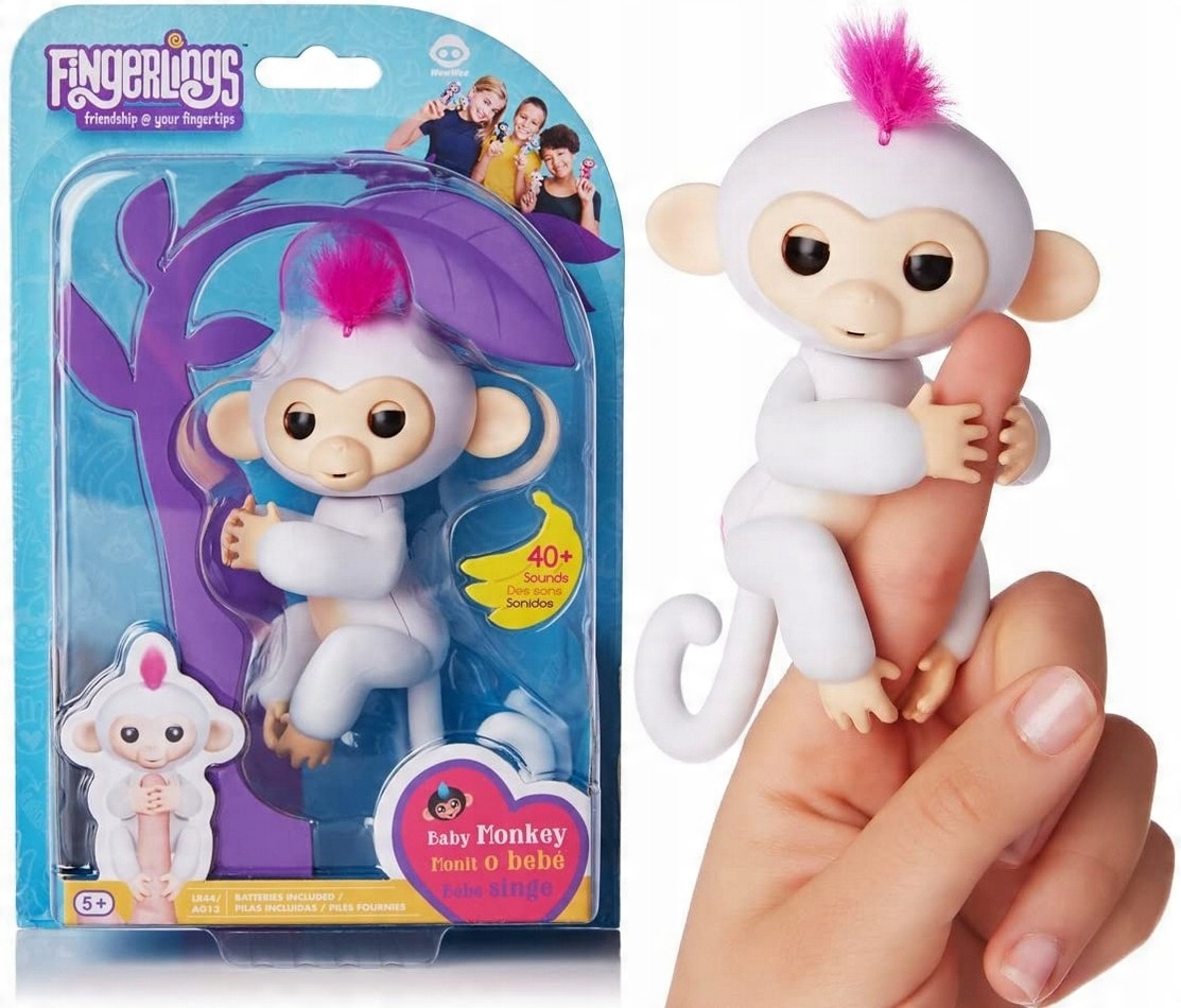 

Fingerlings Interaktywna Małpka Palec Biała Sophie