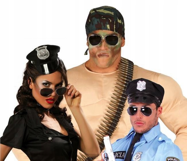 OKULARY PRZECIWSLONECZNE PILOTKI POLICJANTA