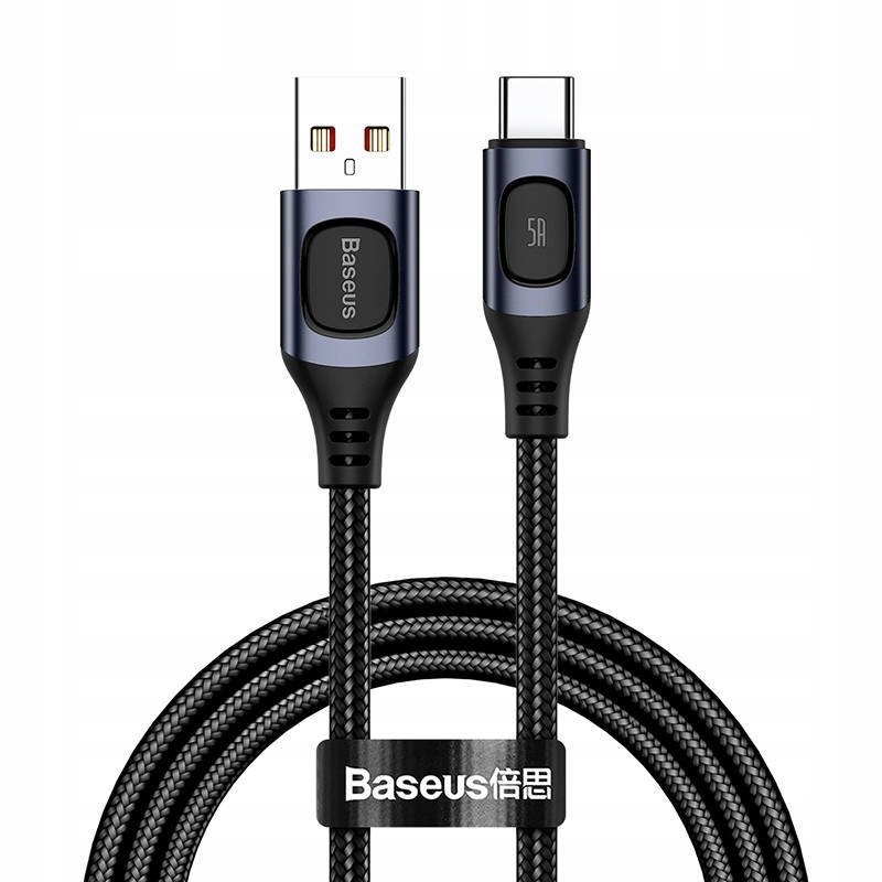 

Baseus Flash Kabel Przewód Type-c 5A 1 Metr