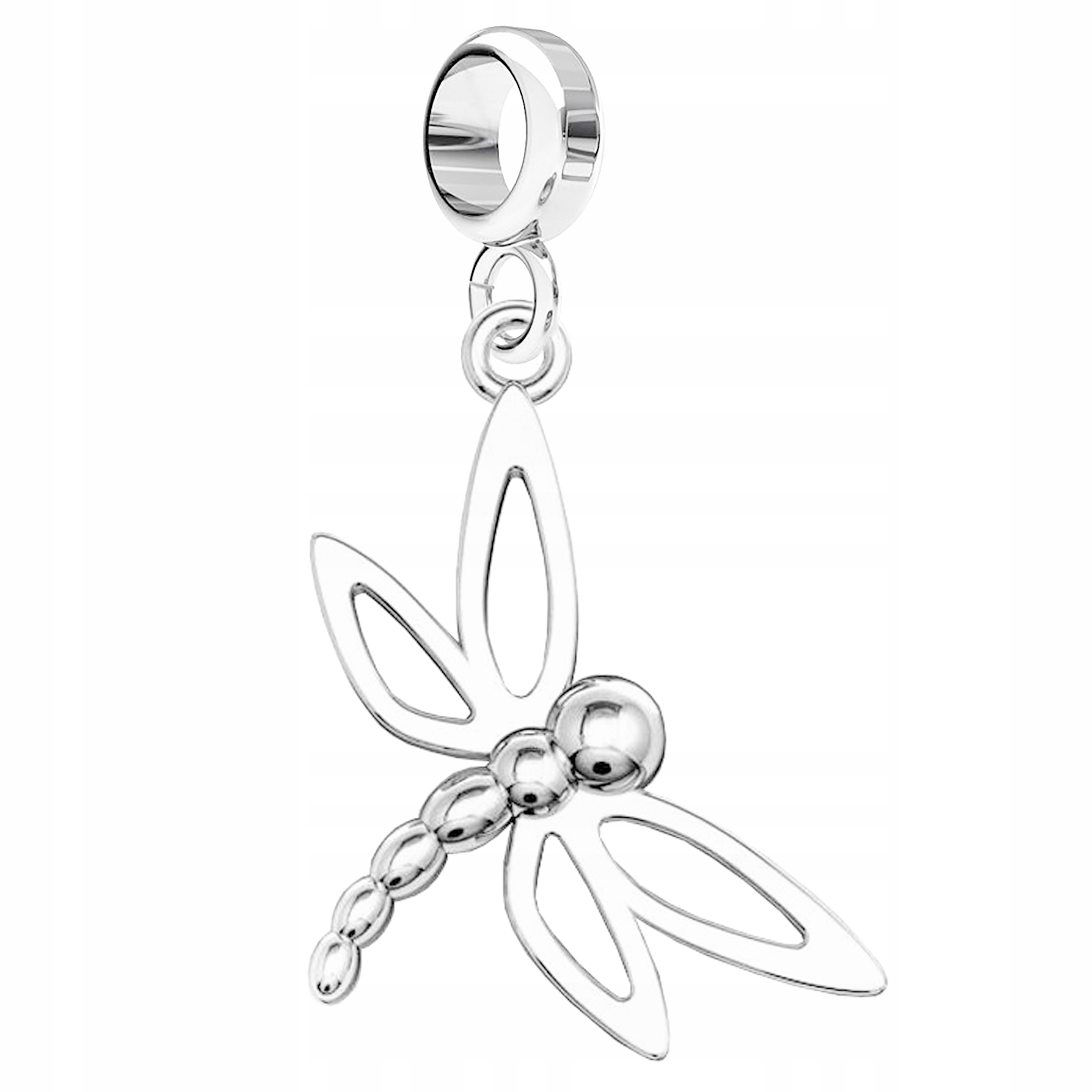 Charms Stříbrná závěsná vážka Hmyz Křídla Vážky Motýlek Stříbro 925