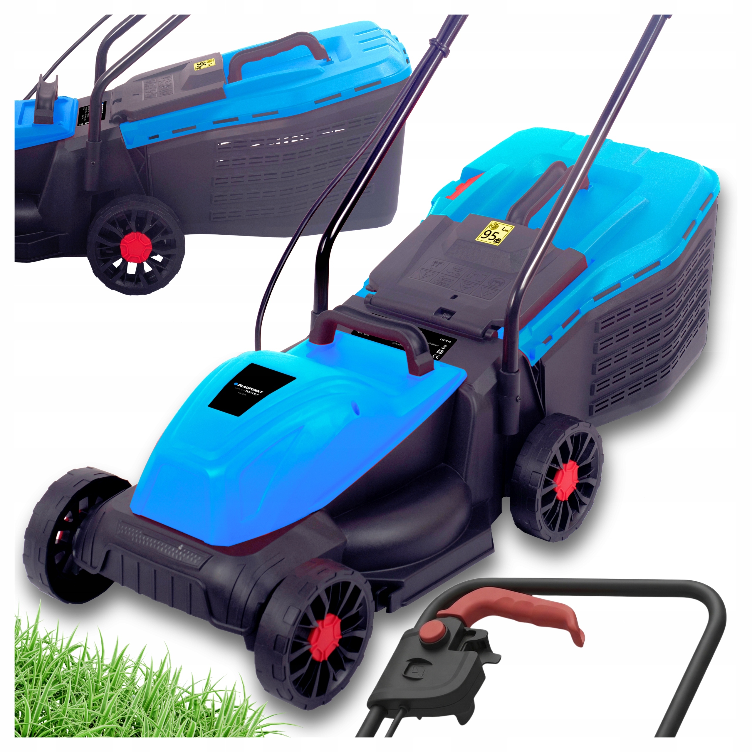 Kosiarka elektryczna do trawy lekka 1800W kosz 30L 32cm Blaupunkt LM1010