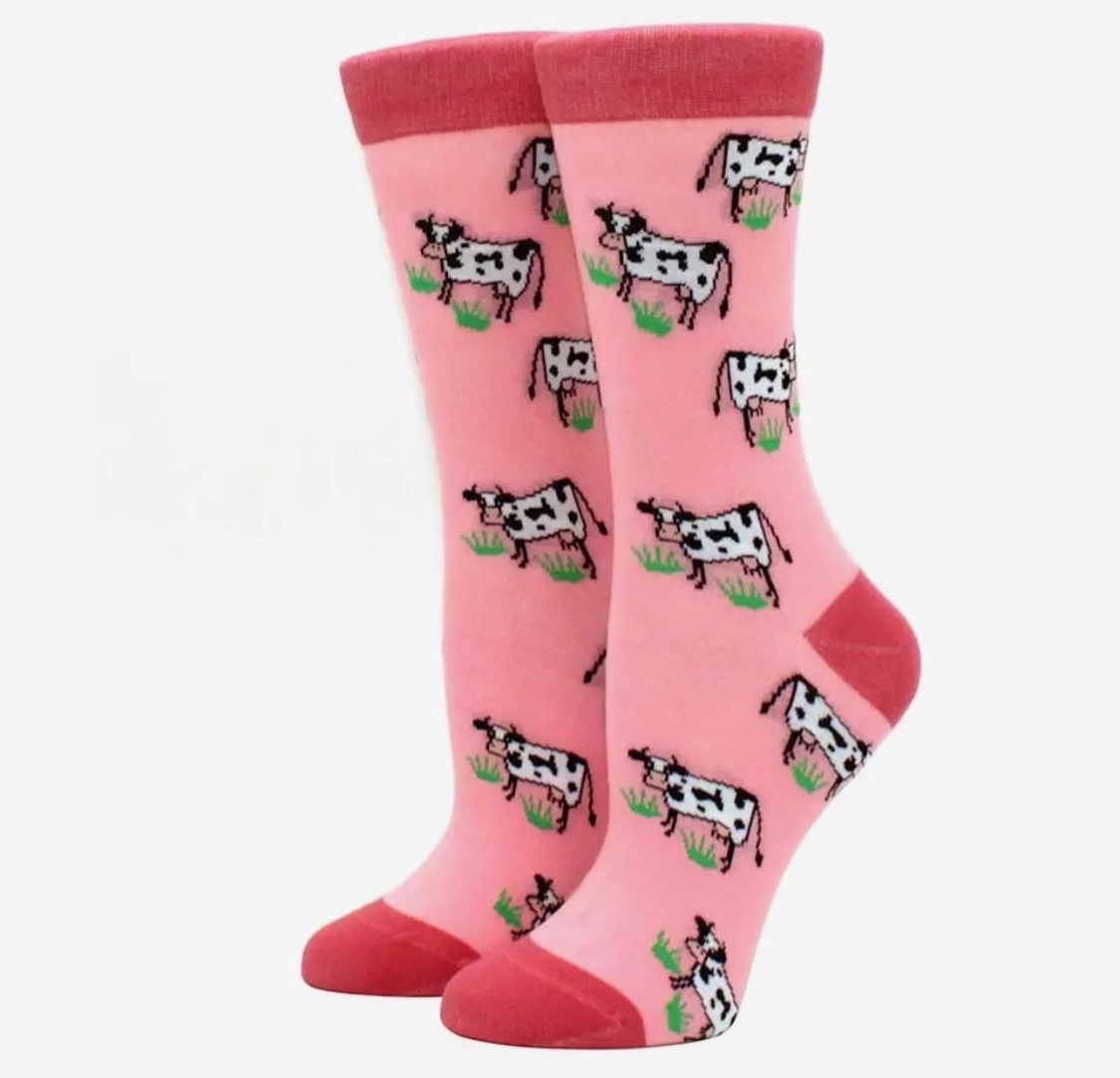 

Skarpetki Bawełniane wysokie z Krową Krowa