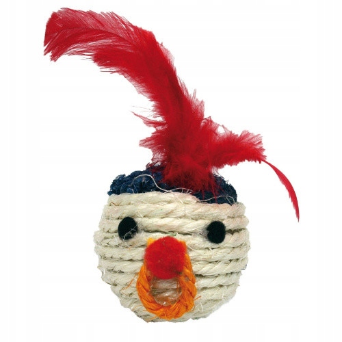 

Pet Nova Cat Zabawka głowa sizalowa z piórkami 5cm