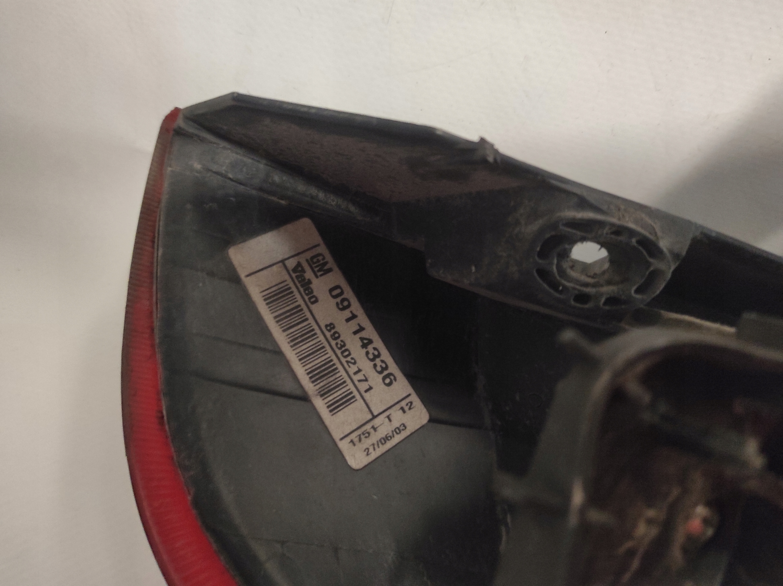light rear left rear part left Opel Corsa C