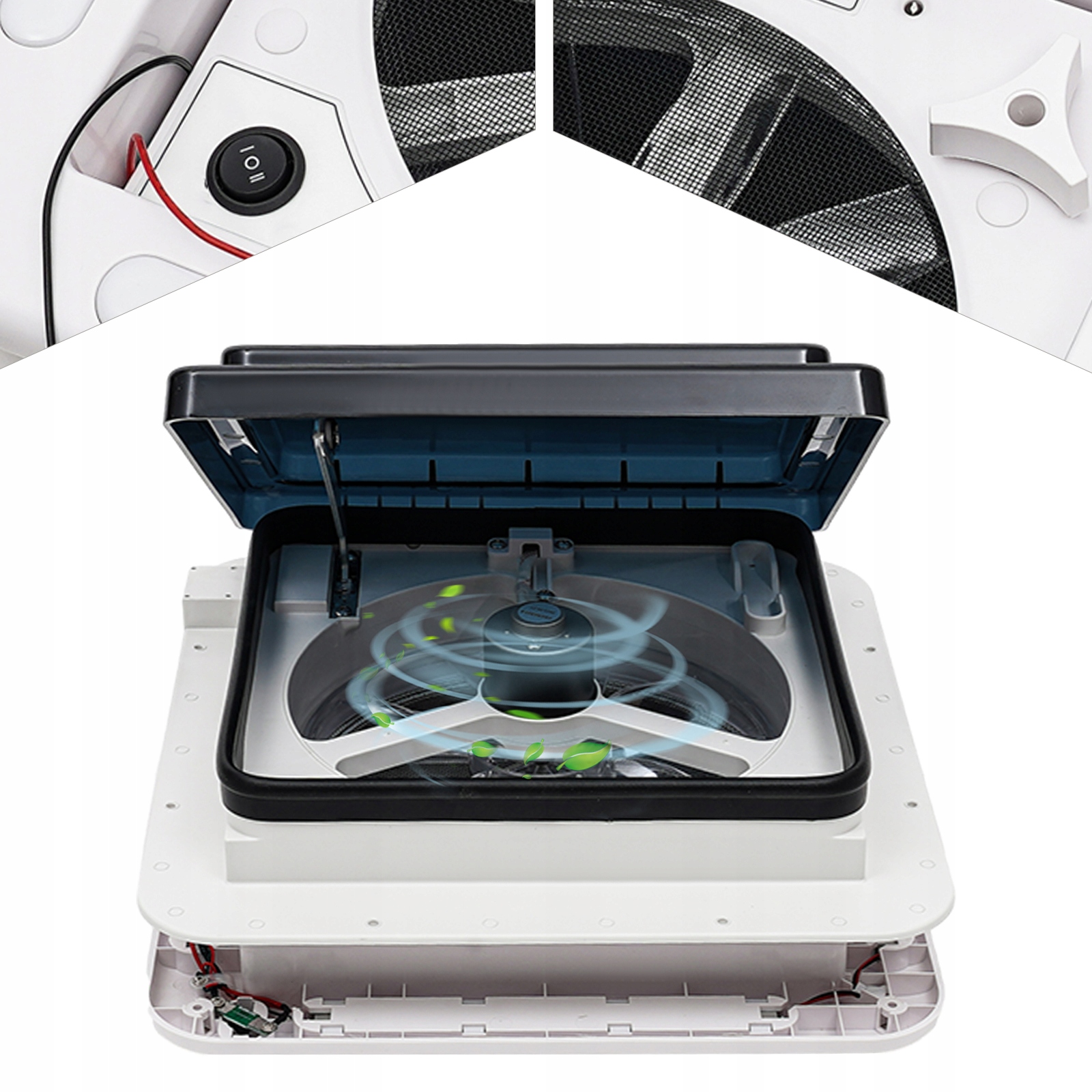 OKNO WENTYLATOR WYCIąGOWY RV ZE śWIATłAMI LED Numer katalogowy części OKNO WENTYLATOR WYCIąGOWY RV ZE śWIATłAMI LED