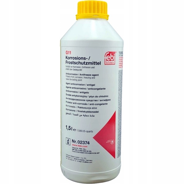 

Płyn Do Chłodnic Koncentrat G11 Żółty 1.5L