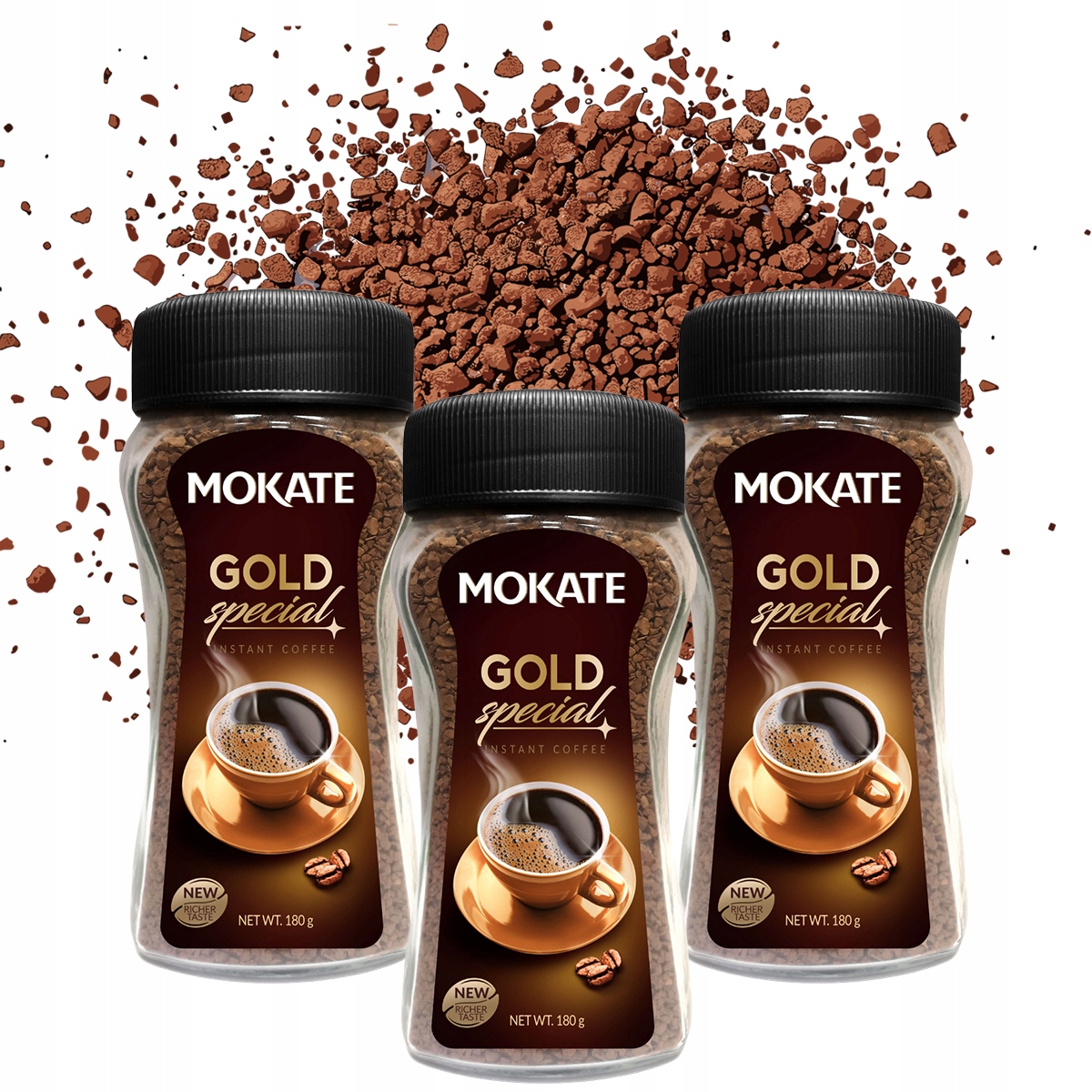 Káva rozpustná Mokate Gold Special 3 x 180 g