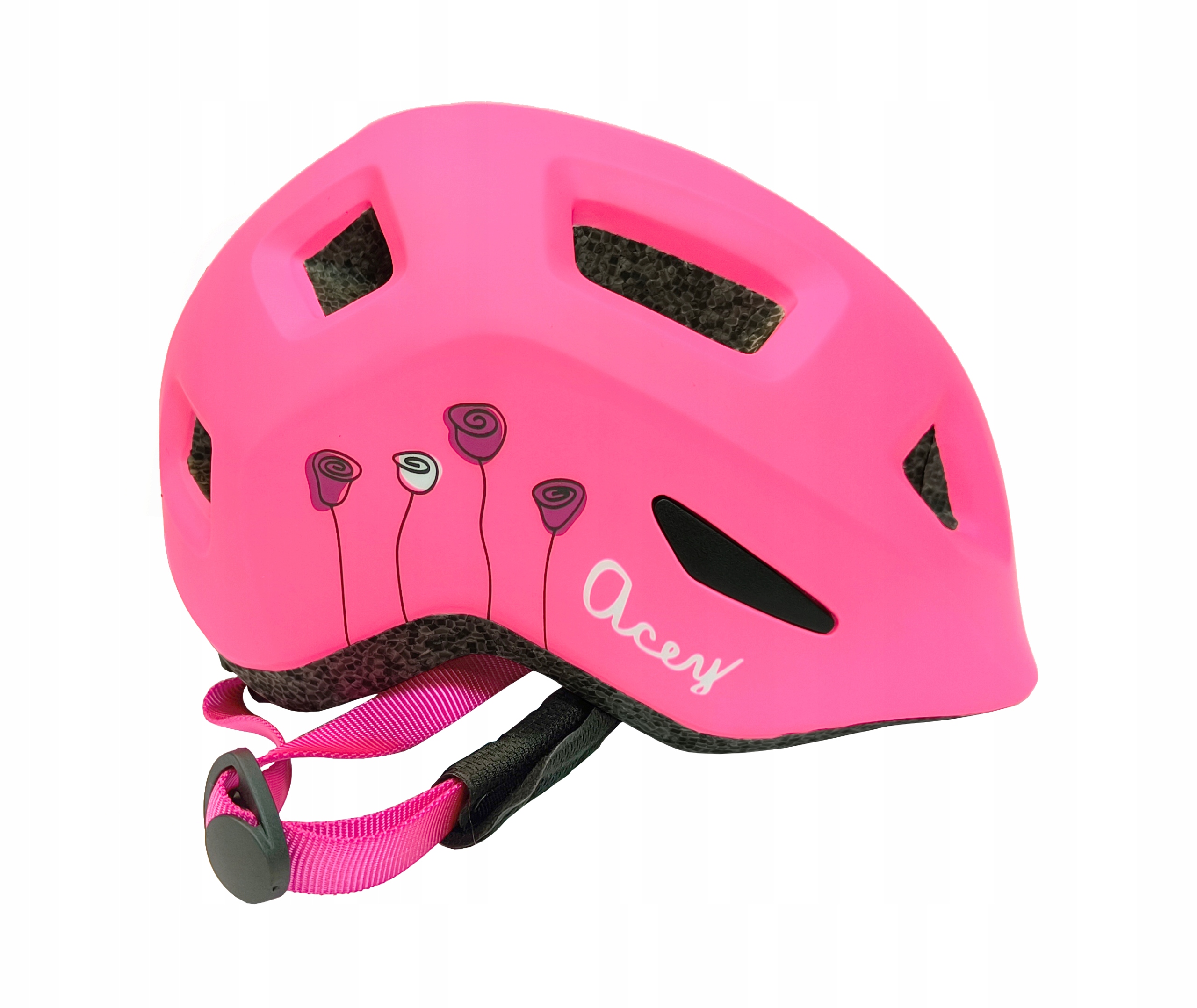 Kask Rowerowy dziecięcy Kellys Acey 022 rose pink rozmiar S (50-55 cm)